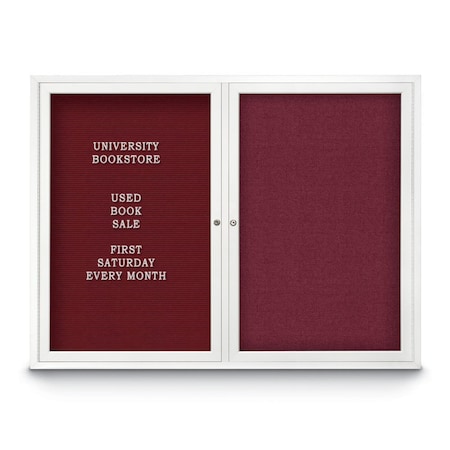 United Visual Products Corkboard, 60"x36", Black/Black UV405PLUS-BLACK-BLACK